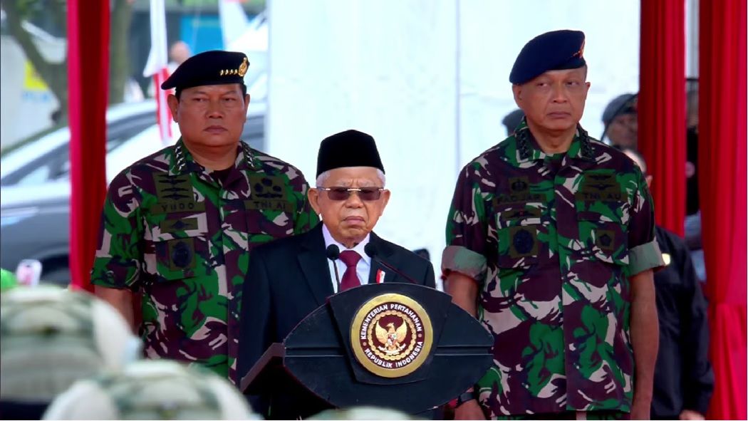 3 Kepala Staf TNI Kompak Hadiri Pelantikan 2.974 Anggota Komcad