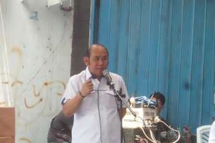 Ketua DPD Partai Demokrat DKI Jakarta Nachrowi Ramli saat membuka acara 