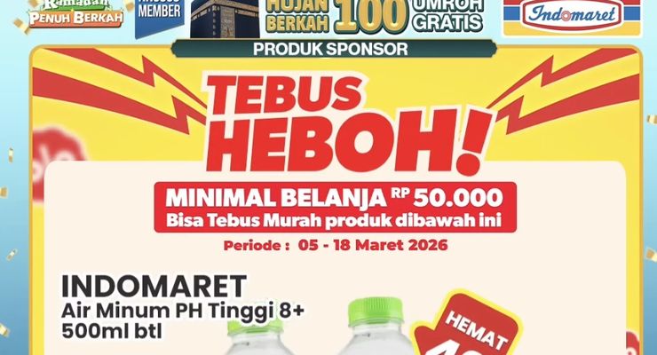 Promo Indomaret Hari Ini 10 Maret 2026, Ada Tebus Heboh Mulai Rp 5.000