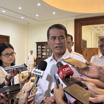 Menteri Pertanian Andi Amran Sulaiman ketika ditemui di rumah pribadi di Kawasan Kalibata, Jaksel, Rabu (4/6/2025). KOMPAS.com-Suparjo Ramalan