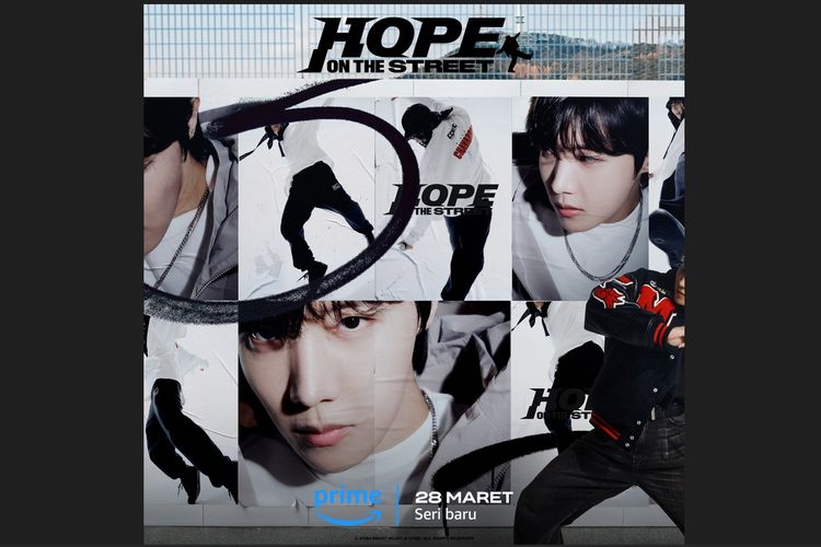 Serial dokumenter J-Hope BTS, Hope on the Street, ditayangkan di Prime Video mulai 28 Maret 2024.