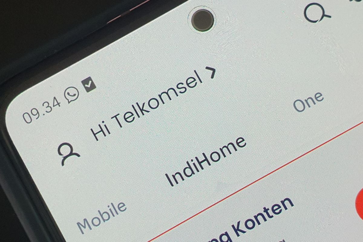 Menu IndiHome di aplikasi myTelkomsel.