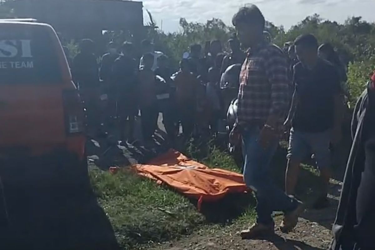 Seorang pria ditemukan tewas di perkebunan sawit di Desa Tanjung Rejo, Kecamatan Percut Sei Tuan, Kabupaten Deli Serdang, Sumatera Utara pada Sabtu (23/8/2025). 