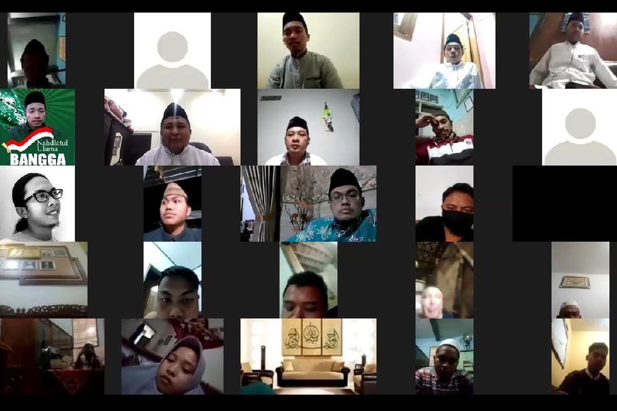 Diskusi yang digelar secara daring oleh PC PMII Bondowoso tentang penerapan New Normal