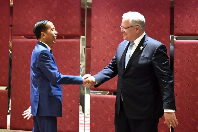 Bertemu PM Australia, Jokowi cerita kunjungannya ke Papua.