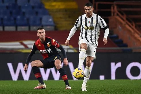 HT Genoa Vs Juventus, Dominasi Ronaldo dkk Belum Berbuah Hasil