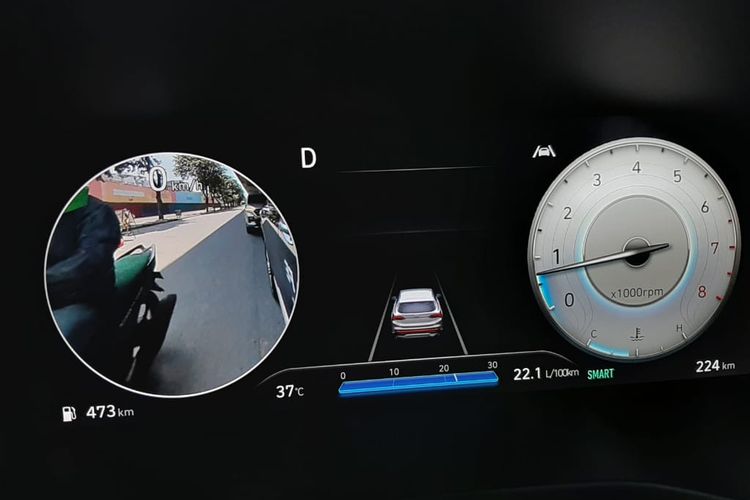 Fitur Blind-Spot View Monitor (BVM) pada Hyundai Santa Fe