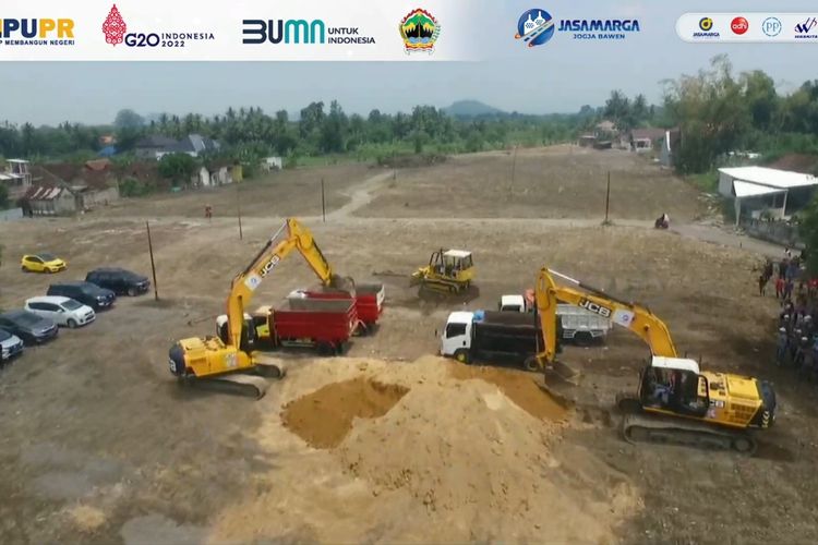 Groundbreaking Tol Yogyakarta-Bawen pada Rabu (30/03/2022).