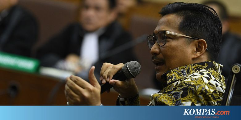 Bowo Sidik Mengaku Terima 200.000 Dollar Singapura dari Sofyan Basir - KOMPAS.com