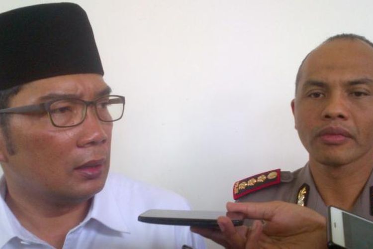 Wali Kota Bandung Ridwan Kamil bersama Kapolrestabes Bandung Kombes Pol Hendro Pandowo di Pendopo Kota Bandung, Jalan Dalemkaum, beberapa waktu lalu.