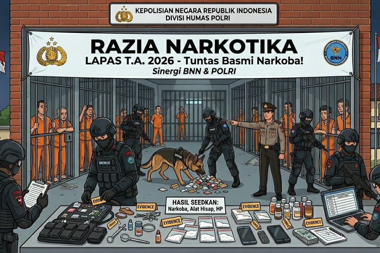 Cegah Narkoba di Lapas-Rutan, Ditjen Pas Akan Rutin Razia 2 Kali Sebulan