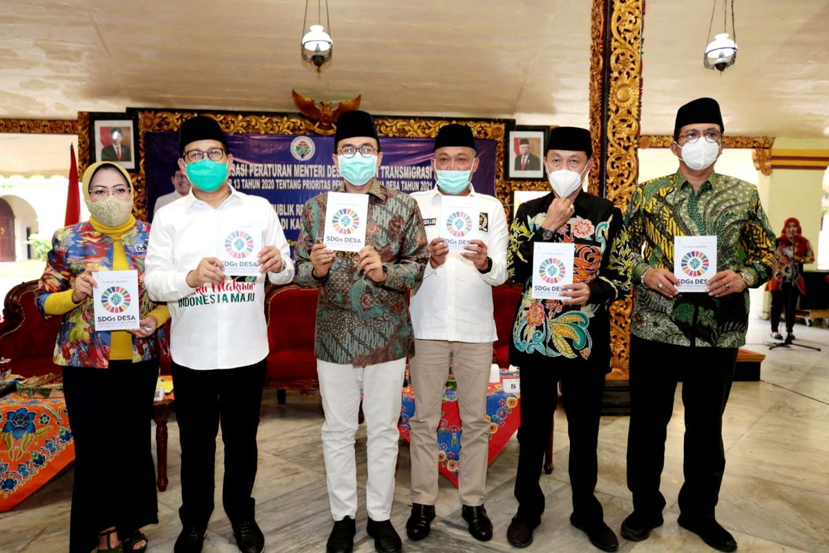 Acara Konsultasi Publik Rancangan Peraturan Pemerintah (PP) tentang Badan Usaha Milih Desa (Bumdes) di Pendopo Kabupaten Sumenep, Sabtu (28/11/2020).
