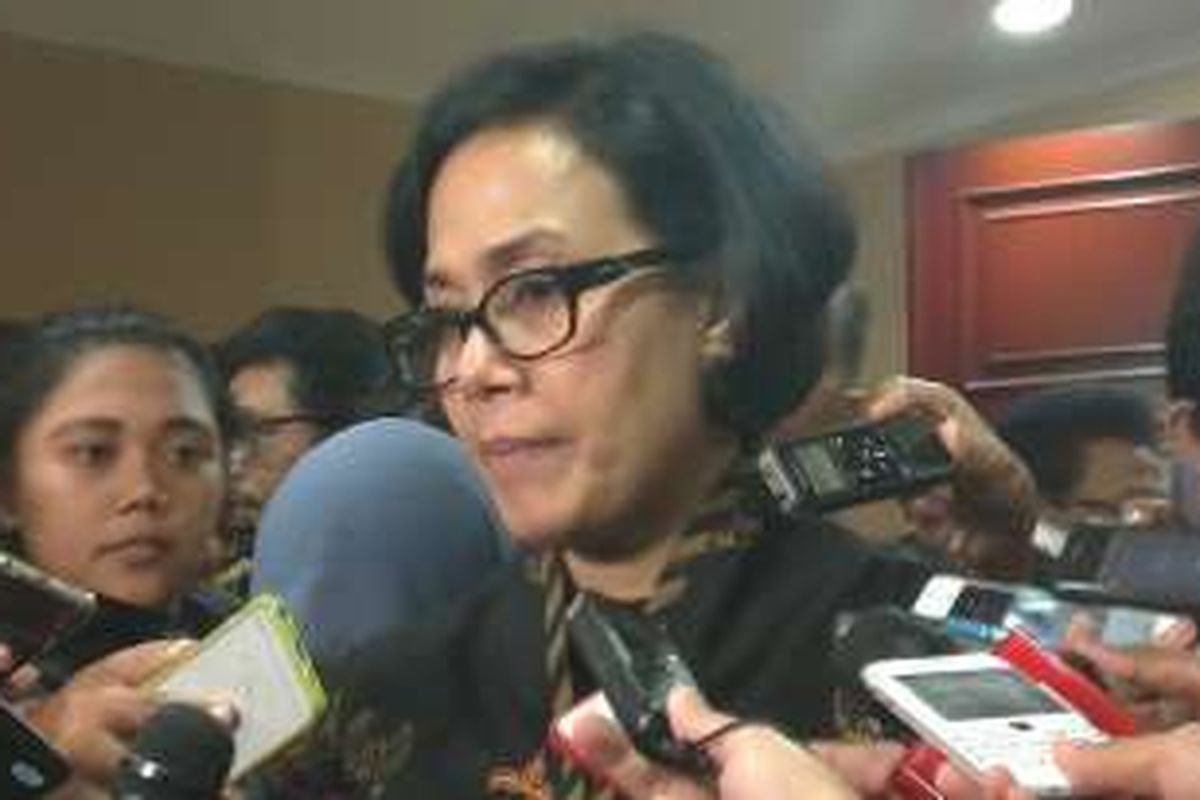 Menteri Keuangan Sri Mulyani di Jakarta, Selasa (22/11/2016)