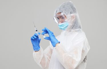 Ilustrasi vaksin Covid-19, vaksin virus corona