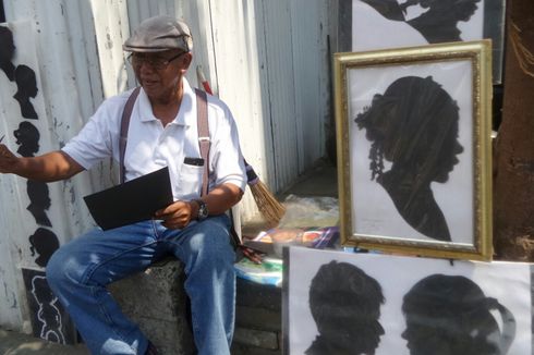 Kisah Opa Sucipto, Seniman Siluet Wajah di Kota Tua Jakarta