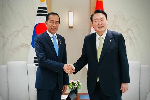 BERITA FOTO: Momen Pertemuan Jokowi dengan Presiden Korea Selatan Yoon Suk-yeol di Seoul