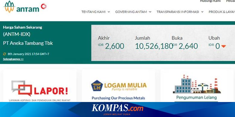 Ramai soal Harga Saham ANTM, Berikut Profil dari Aneka ...