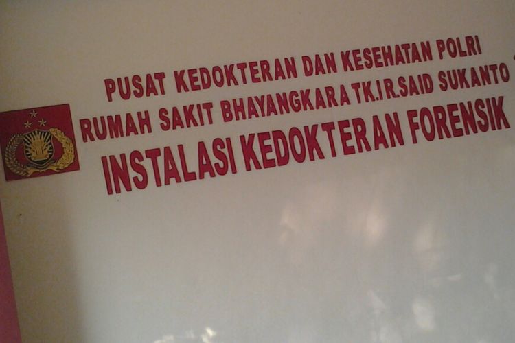 Ruang Forensik RS Polri Kramat Jati, Jakarta Timur, Jumat (11/5/2018)