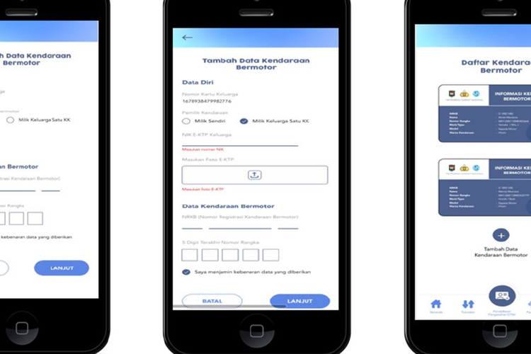 Cara mendaftarkan kendaraan bermotor di aplikasi Samsat Digital Nasional (SIGNAL) untuk membayar pajak kendaraan bermotor online.