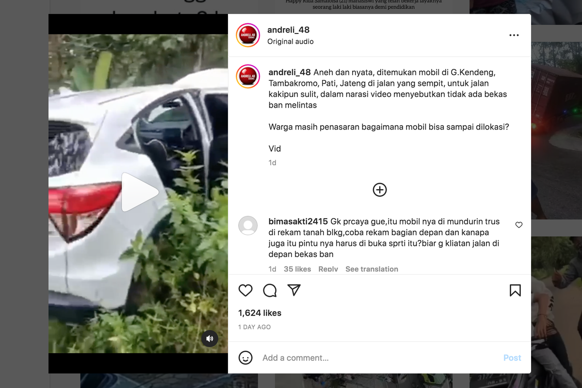 Mobil HR-V kesasar di hutan Pati akibat ikuti Google Maps