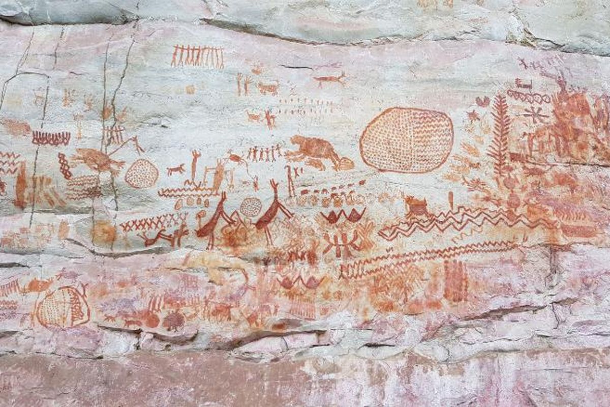 Seni cadas di Amerika Selatan menjadi bukti keberadaan hewan raksasa di wilayah itu lebih dari 12.000 tahun