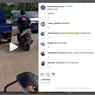 Viral, Video Pengendara Motor Dorong Mobil Pikap Mogok Pakai Kaki
