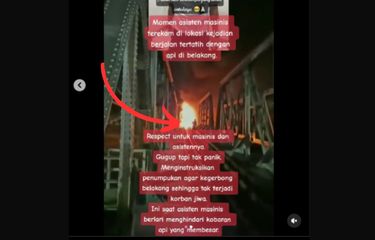 Viral, Video Diduga Asisten Masinis KA Brantas Berjalan Keluar ...