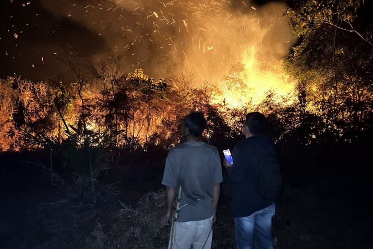 385 Hektare Lahan Terbakar di Kutai Barat, 84 Persen Gambut, Personel Kelelahan