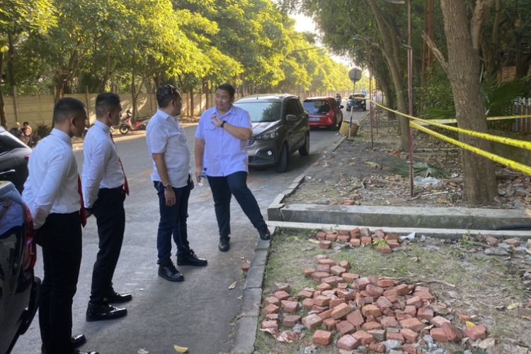 Lokasi ditemukanya potongan tubuh manusia di Atlantis Land, Surabaya