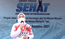 Waskita Karya Terapkan “Gerakan Pekerja Sehat”, Menaker Ida Berikan Apresiasi