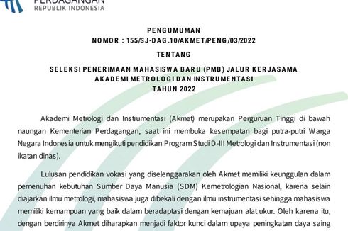 Beasiswa D3 Kampus Akmet Milik Kementrian Perdagangan 