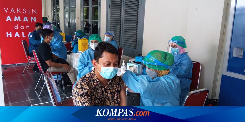 hari pertama vaksinasi massal di yogyakarta tidak mencapai target
