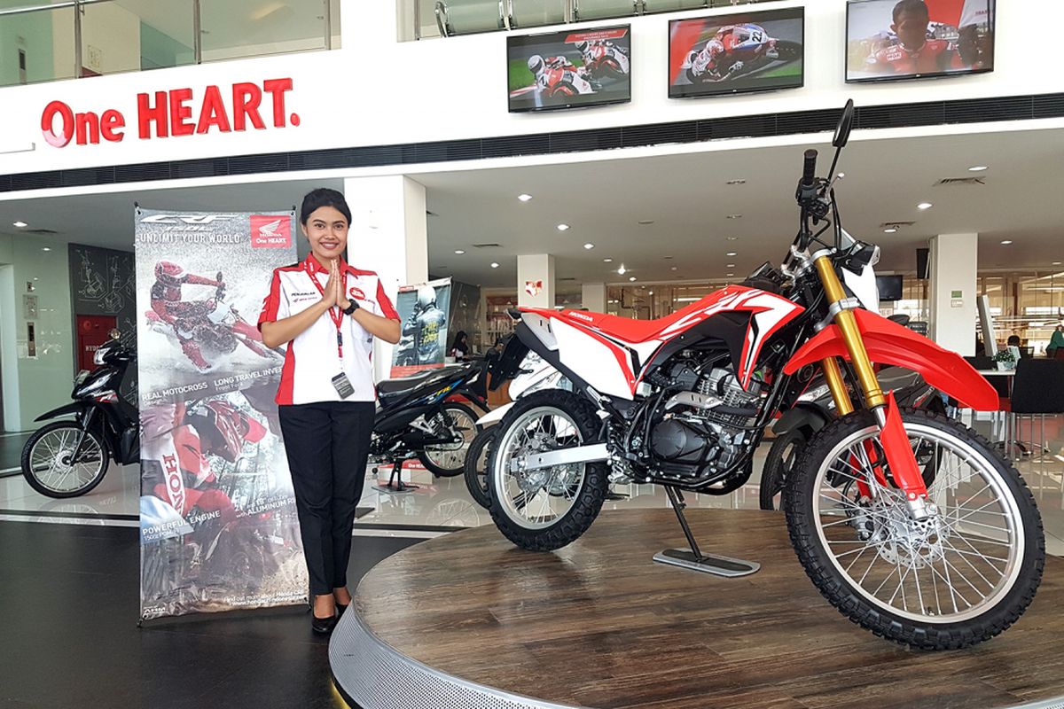 Ilustrasi layanan sepeda motor Honda