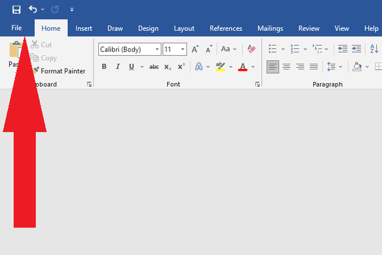 Cara mengaktifkan Dark Mode di Microsoft Word.

