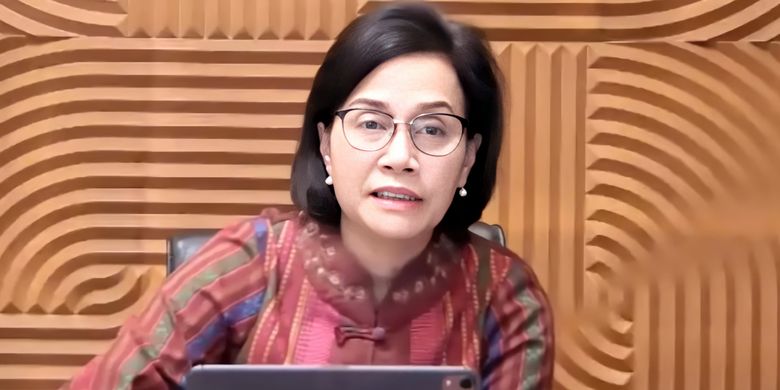 Finance Minister Sri Mulyani Indrawati speaks during a virtual press conference on Tuesday, May 25, 2021. 