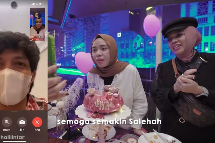Atta Halilintar rayakan ulang tahun Sohwa lewat video call