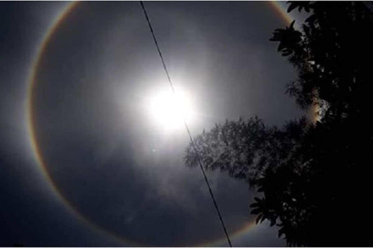 Halo Matahari di atas langit Tegal, Banyumas hingga Kebumen