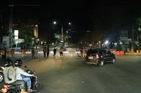 Uji Coba Jam Malam di Banjarmasin, Kendaraan Masuk Dialihkan