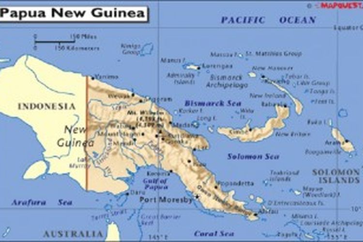 Peta Papua Nugini