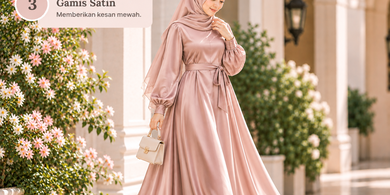 15 Model Gamis Simple tapi Mewah, Elegan, dan Modern