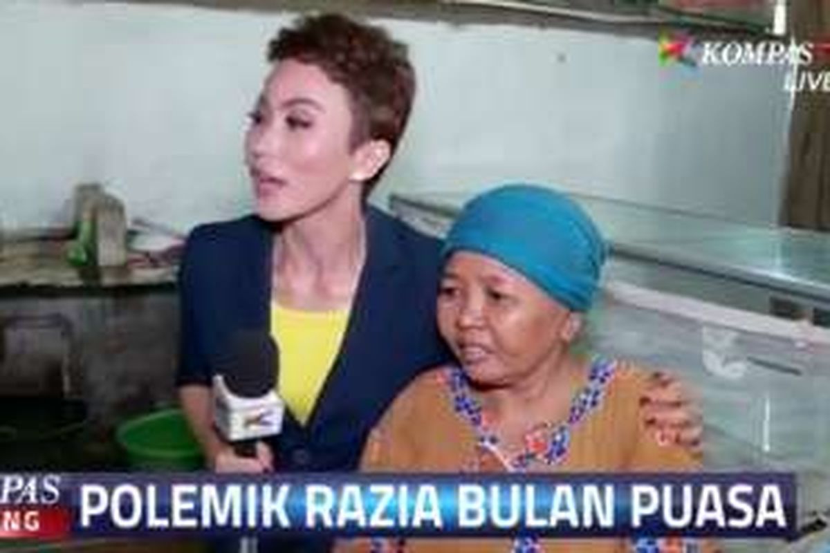 Saeni saat diwawancara KompasTV