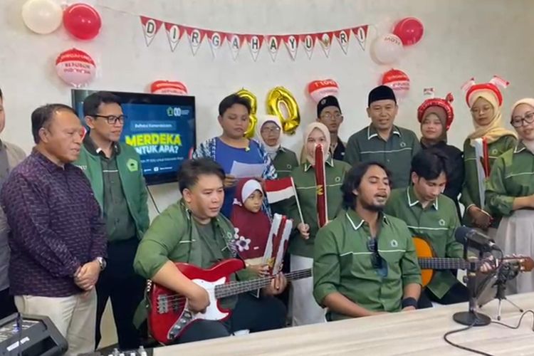 Pimpinan Pusat Ikatan Sarjana Nahdlatul Ulama (PP ISNU) menggelar Tasyakuran Kemerdekaan di kantor pusat ISNU, Kramat Kwitang 13, Jakarta, Sabtu (16/8/2025) malam.