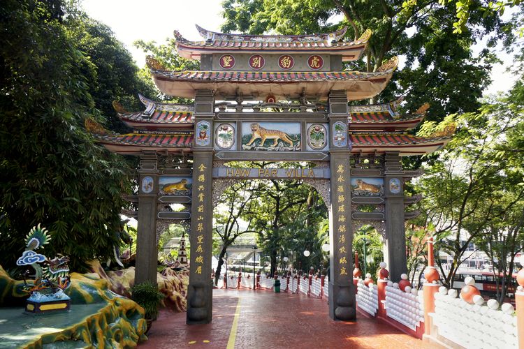 Ilustrasi Haw Par Villa's Hell Museum di Singapura.