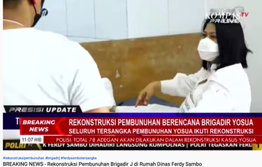 Rekonstruksi Pembunuhan Brigadir J: Ferdy Sambo Pakai Baju Tahanan ...