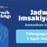 Jadwal Imsak dan Buka Puasa di Tulungagung Hari Ini, 3 April 2023