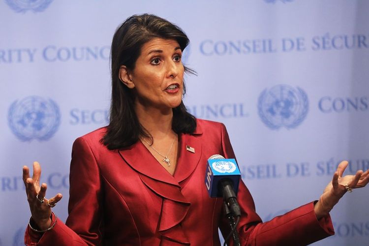 Duta Besar AS untuk PBB, Nikki Haley.