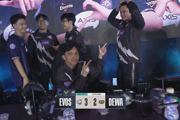 Hasil Evos Esports vs Dewa United di Playoff MPL S16.
