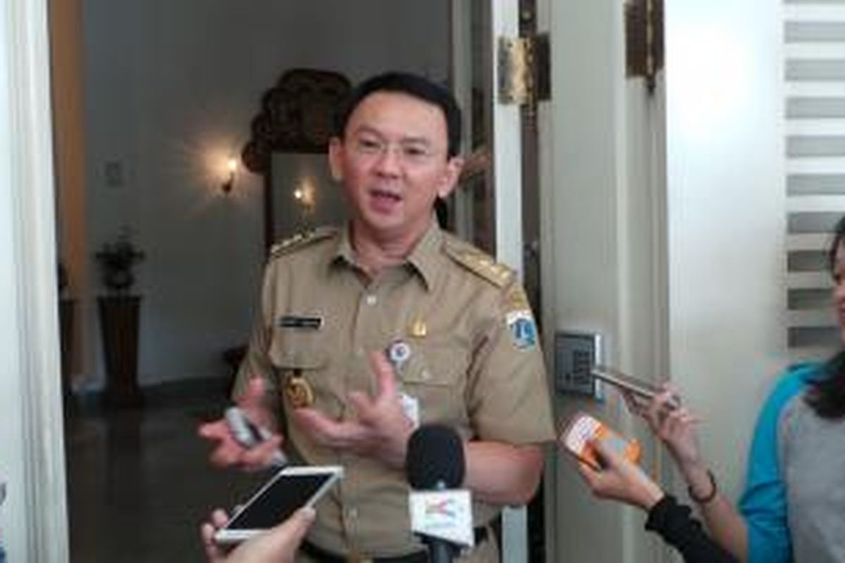 Gubernur DKI Jakarta Basuki Tjahaja Purnama di Balai Kota, Selasa (1/9/2015) pagi. 