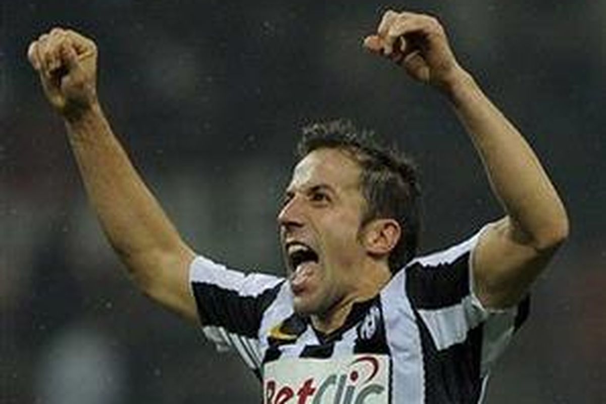 Penyerang Juventus, Alessandro Del Piero.
