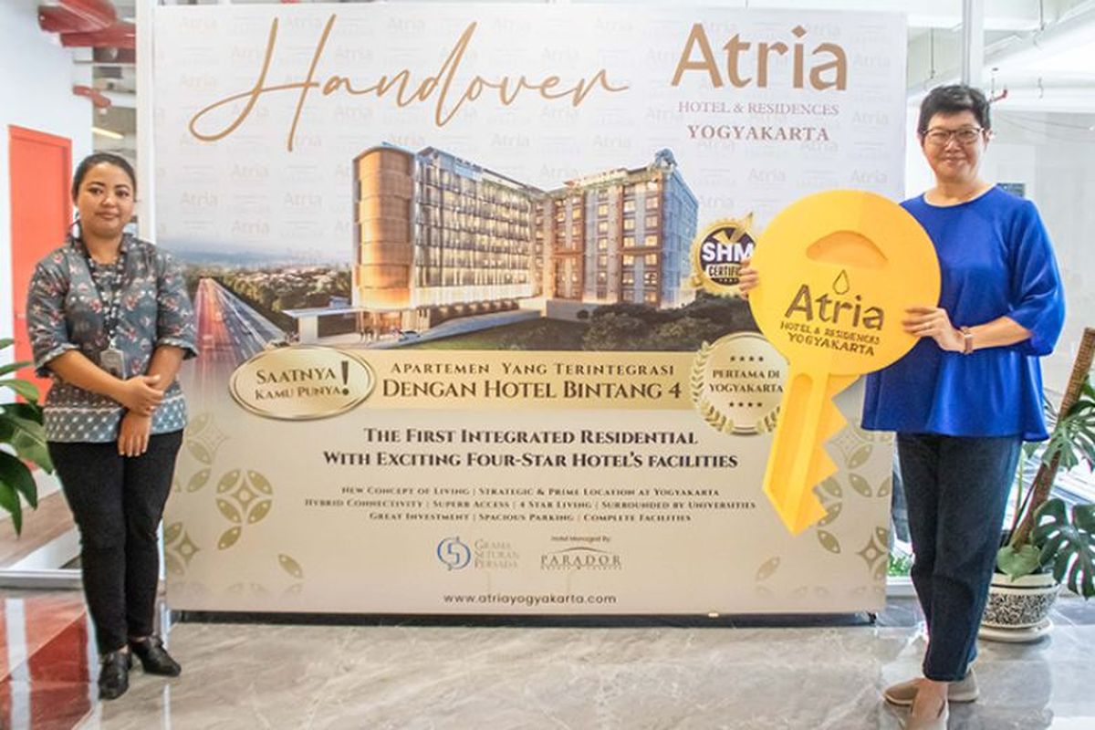 PT Graha Seturan Persada menggelar serah terima unit apartemen dan kondotel Atria Hotel & Residences Yogyakarta. 